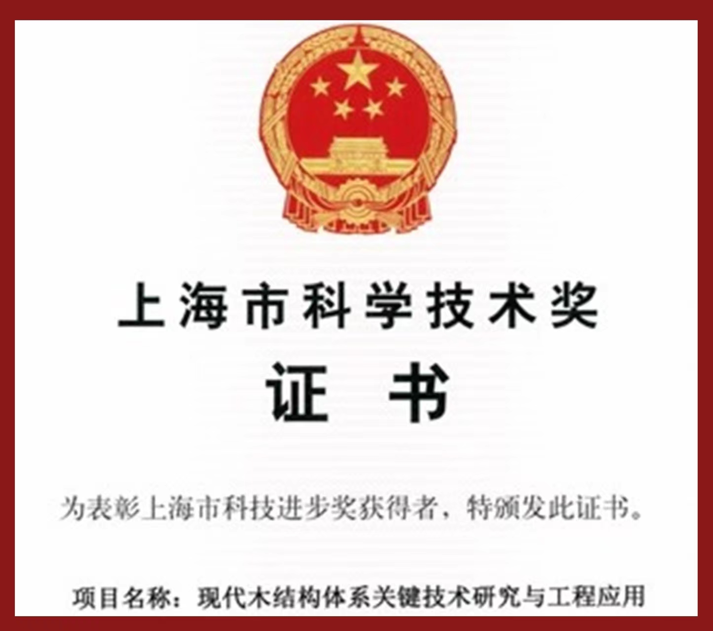 上?？茖W技術二等獎（2020）